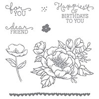Birthday Blooms Clear-Mount Stamp Set