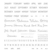 Project Life Date It Photopolymer Stamp Set