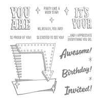 Marquee Messages Photopolymer Stamp Set