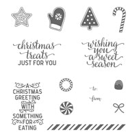 Candy Cane Christmas Clear-Mount Stamp Set