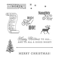 Greetings From Santa Wood-Mount Stamp Set