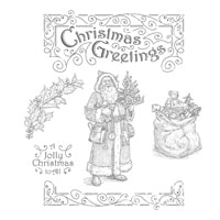 Father Christmas Clear-Mount Stamp Set