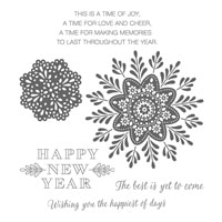 Frosted Medallions Clear-Mount Stamp Set