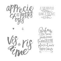 Bonne Couche D'amour Clear-Mount Stamp Set (French)
